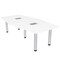 Skutchi Designs 45.25 in W, 84 in L, 29 in H, Engineered Wood Top, White H-HEXIR-4684PT-09-EL - alternate 1